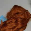 HAIRCUBE Auburn Wig with Bangs for Women Auburn Long Wavy Hair Wig Curly Wavy Synthetic Wigs for Girls Daily Party Use 26Inch