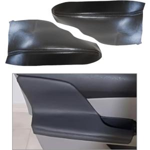 FZJDSD 2pcs Dark Gray Auto Door Panel Armrest Cover Replacement Compatible with Honda Odyssey 2011 2012 2013 2014 2015 2016 2017 Microfiber Leather Car Door Armrest Replacement Anti-Scratch