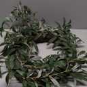 Olive Wreath 21" Green Traditional Plastic
