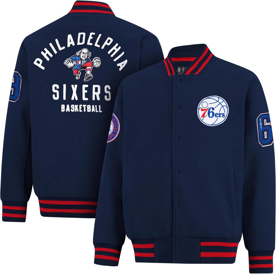 Ultra Game Men’s NBA Official Game Time Varsity Jacket XL