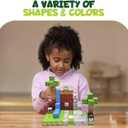 Magnetic Building Blocks 104PCS, STEM Magnet Blocks for Ages 4-8, Montessori Learning Toys for Kids, Sensory Magnetic Cubes for Boys & Girls, Educational Building Set for Birthday