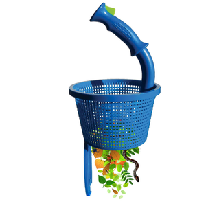 DebrisZ B9 Skimmer Basket for Inground Pool - Patented Handle & Quick Release Empty. New Heavy Duty Design with Greater Strength, Fits Popular U3 Style Pool Skimmers