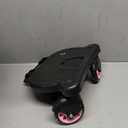 2024 New-Universal Stroller Board Buggy Board with Detachable Seat, 2in1 Sit and Stand Stroller Glider Board for Most Strollers, Holds Children Up to 55 LBs City Mini Stroller Standing Board (Pink)