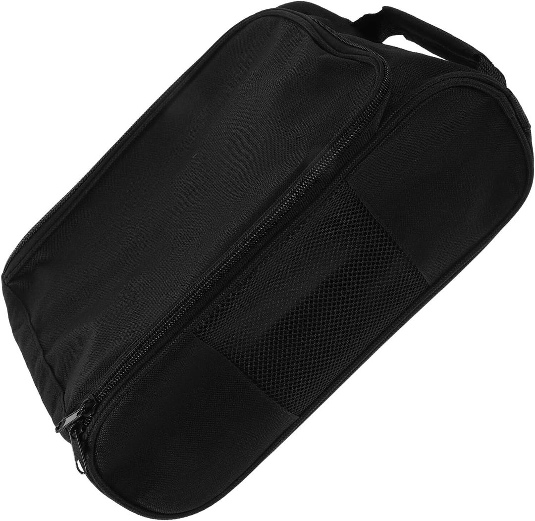 ABOOFAN Golf Shoe Travel Bag with Handle Zippered Sports Shoe Carrier Bag Breathable Mesh Ventilation Sturdy Outdoor Storage for Men and Women