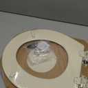Bemis 500EC Durable Wood Toilet Seat with Easy Clean Hinges, Made in USA, Round, Almond