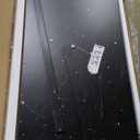 SpaceAid Washer Dryer Countertop, Laundry Wood Shelf Topper with Edge, 54" Width x 27.5" Depth Cover Guard Organizer for Washer and Dryer Laundry Hamper Counter Storage Organization (Black Marble) (Large)