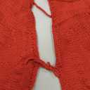 Christmas tree skirt,red, yarn knitted, holiday, (55 inches ) oversized