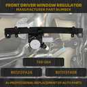 Dasbecan Power Window Regulator w/Motor (6 Pin) Left Driver Side Front Compatible with Nissan Altima 2013-2018 Sedan Auto Up and Down Function Replace# 748-064
