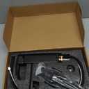 Modern Matte Black Bathroom Faucet Single Hole， Single Handle Bathroom Sink Faucet Stainless Steel Commercial Bathroom Faucet with Deck Plate 1 or 3 Hole Kohonby (Matte Black)