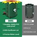DTXFCER Collapsible Rain Barrel, Rain Water Collection Barrel with 1000D Oxford Cloth, Portable Rainwater Collection System with Spigot and Overflow Kit (42Gallons)