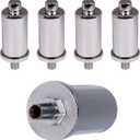 Midline Valve 6J363-5 Steam Radiator Air Vent; Heat Regulator Valve; Straight Mount; 1/4 in. MIP; Chrome Plated Steel (5 Pack)