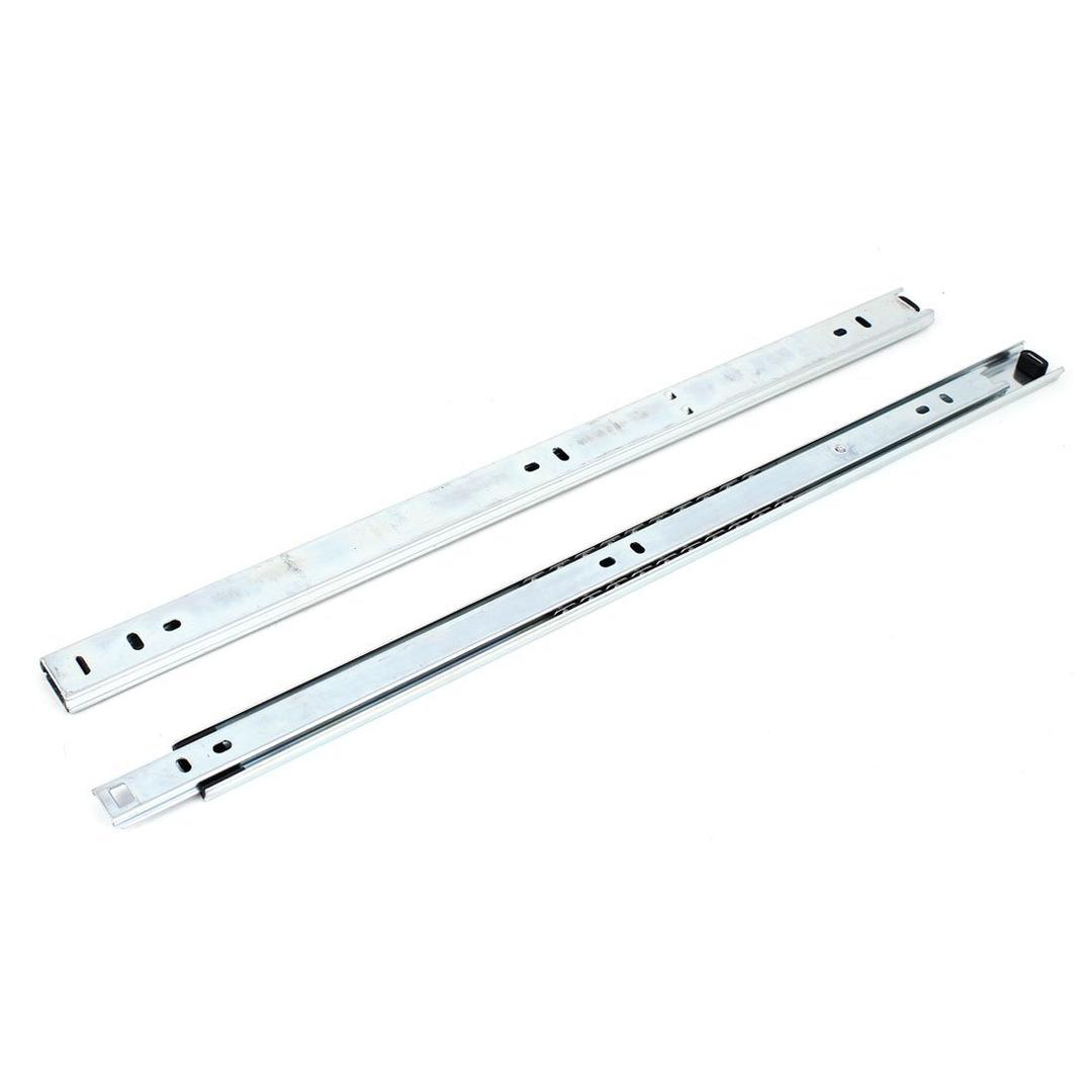 uxcell 17-Inch Drawer Slides, Full Extension Ball Bearing Slide Track Rail 25mm Wide 55lb Capacity 1 Pair