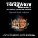 Ninja 4-QT CleanCrisp Glassware Container with Storage lid, Compatible with Ninja Crispi Portable Cooking System, Microwave, Freezer & Dishwasher Safe, PFAS & PTFE Free Glass, XSKSFN4QT