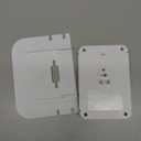 Wall Outlet Extender with Surge Protector, 6 AC Outlets, Shelf, 2 USB & USB C Charging Ports - Home & Dorm Plug Expander (White)