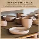 Touri Pottery Bats Set for Pottery Wheel - 6 Pack 7 Square Inner Bats Only, Ceramic Tools for Pottery Making, Brown