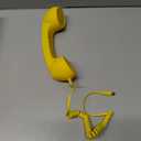 Retro Phone Handset Home Decor Aesthetic for iPhone Landline Rotary Phone for Home Pop Corded Telephone Handset for Cell Phones Connect to House Old School Vintage Telephone Receiver (Yellow)