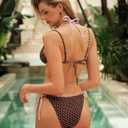 ZAFUL Halter String Bikini High Cut Two Piece Swimsuit for Women Polka Dot Bikinis Sexy Bathing Suit 2026 (XL)