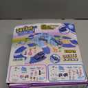 Unicorn Race Tracks for Kids Ages 3-8, 224 PCS Princess Car Toys with Magic Bendable, 2 Monster Truck, Flexible DIY Track Set, Christmas Birthday Gifts for 3 4 5 6 Year Olds Kids Toddler Girls