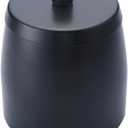 Ashtray With Lid Smokeless Stainless Steel Ash Trays Covered Windproof Smell Proof Ashtrays for Outside Patio Home Odorless Office Tabletop (Black)