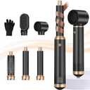 Blow Dryer Brush 5 in 1, Negative Ion Hair Dryer Brush Set Upgrade Hot Air Brush Air Styler Curling Wrap Air Curler, Curling Iron Hair Styling Tools As A Gift for Straight/Curl/Drying/Smoothing