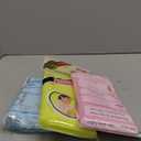 SALUX Nylon Japanese Beauty Skin Bath Wash Cloth Towel 3 Count Pink Yellow Blue