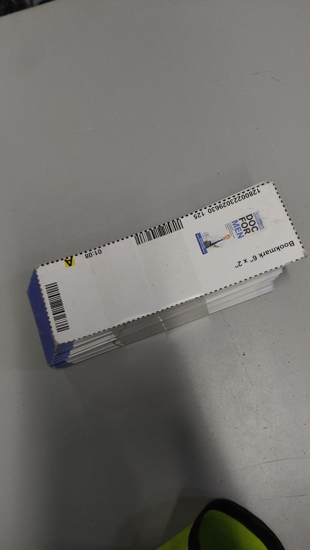 Doc For Men Info Card, Bookmarks 6" x 2" 