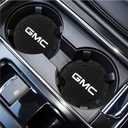 2 x Car Cup Holder Coaster for GMC Sierra Denali Canyon Terrain Yukon Jimmy Acadia Recessed Silicone Cupholder Coaster Interior Accessories 2.75in 2Pack
