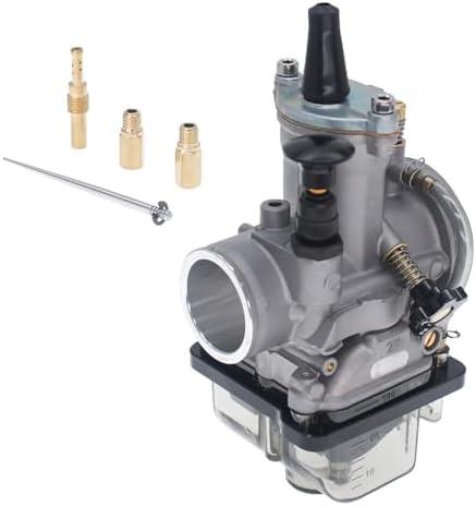 Universal Motorcycle Racing Carburetor PWK 21MM,Fit for 2T 4T Engine Scooter Motorcycle ATV Quad Pit Bike 50cc-80cc PWK Carburetor (Black,21MM)