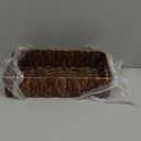 2 Pcs Toilet Paper Basket for Back of Toilet Wicker Water Hyacinth Basket Topper and Vanity Tray Set with Built-in Handles for Paper Hand Towel, Bathroom, Home, Spa(Dark Brown)