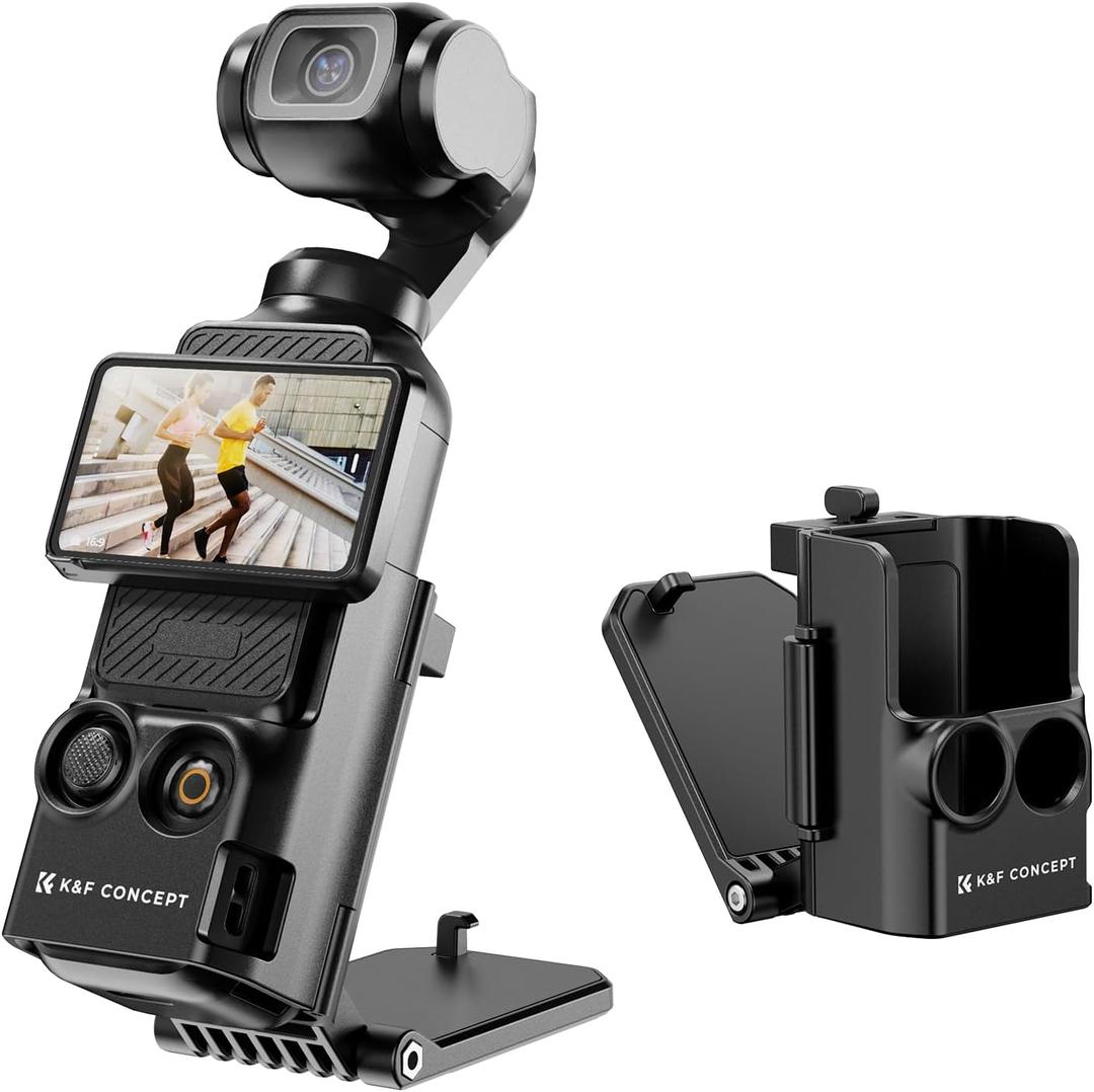 K&F Concept Magnetic Mount Compatible with DJI Osmo Pocket 3, Desktop Support Base Bracket Stand Expansion Adapter, Pocket 3 Multi-Function Magnet Suction Expand Frame Accessories