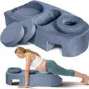 SAHEYER Pregnancy Massage Cushion and Headrest, Full Body Prenatal Bolster Release Lower Back Pain, Maternity Pillow After Breast Surgery, Pregnancy Stomach, Gray