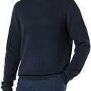 Amazon Essentials Men's Long-Sleeve Soft Touch Waffle Stitch Crewneck Sweater M