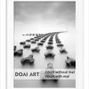 DOAI ART 22x28 Poster Frame White without Mat or 18x24 with Mat - Polished Plexiglass for Wall Vertically or Horizontally Display - Wall Mounting Hardware Included, 22x28-1 Pack