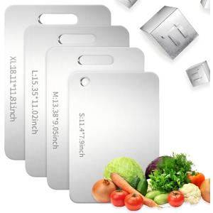 Katuchef Titanium Cutting Board 2026 New Upgrade Titanium Grade 5 Cutting Boards for Kitchen Non Toxic, Non-slip, Hygiene Durable Chopping Board Suitable for Dishwasher Safe (18.11IN*11.81IN)