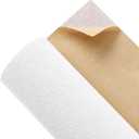 Removable Self Adhesive Felt Fabric DIY Velvet Fabric Flocked Velvet Drawer Lining for Art & Crafts, Jewelry Box Felt Liner 14.2" x 98" (Cream White)