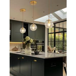 Pendant Light Fixtures 1-Light Vintage Farmhouse Pendant Lights Kitchen Island Gold Hanging Light Fixture for Entryway Foyer Hallway Over Sink