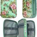 New Crochet Hook Case Without Hooks and Accessories, Zipper Storage Organizer Bag with Web Pockets for Various Crochet Needles/Knitting Accessories/Crochet Hook Kit Tools, Lightweight, Easy to Hold