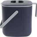 Blue Ginkgo Kitchen Compost Bin [2.6L / 0.69 GAL]  Filter-Free, Odor-Tight Countertop Food Waste Pail with Handles (Made in Korea, Gray)