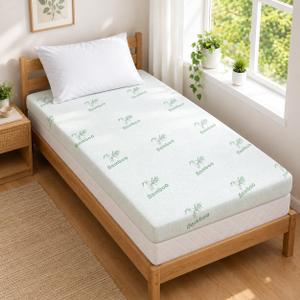 SheRest Cooling Firm Memory Foam Mattress Topper 3 Inch Twin Size