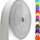 Nylon Webbing 1.5 Inch, Heavy Duty Nylon Webbing Strap 12 Yard,Durable Nylon Strapping for Indoor or Outdoor Gear, DIY Crafting, Repairing (Silver Gray, 12 Yard)