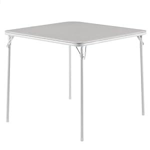 VECELO 34'' Folding Table with Soft Padded Tabletop, Portable Multifunctional for Indoor/ Outdoor, Home, Parties, Picnics, and Games