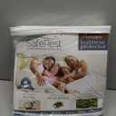 SafeRest Waterproof Twin Size Mattress Protector - Fitted with Stretchable Pockets - Machine Washable Cotton Mattress Cover for Bed