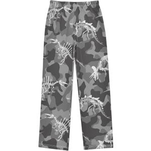 Pajama Pant Lounge Pajama Bottoms Elastic Waistband Sleepwear PJs Sleep Pants (L)