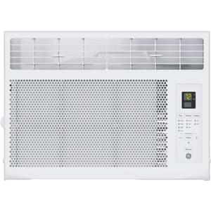GE 6,000 BTU Electronic Window Air Conditioner, Cools Rooms up to 250 sq ft, Digital Controls with Remote, Energy Saver Mode, 24Hr Timer, Easy Install Kit Included, White