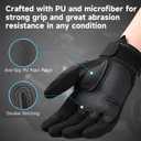 Cierto Motorcycle Gloves for Men Women, Touchscreen Riding Gloves with Hard Knuckle Guard, Anti-Slip Palm for Dirt Bike ATV Motocross