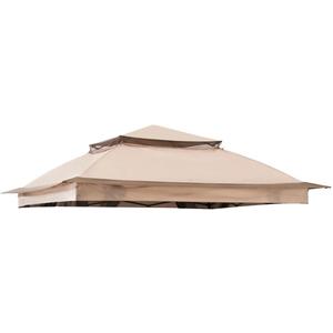 Beige Gazebo Replacement Cover Compatible with SUNJOY 11x11 Pop Up Gazebo Frame