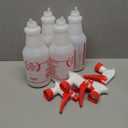 Plastic Spray Bottle (4 Pack, 24 Oz, All-Purpose) Heavy Duty Spraying Bottles Leak Proof Mist Empty Water Bottle for Cleaning Solution Planting Pet with Adjustable Nozzle and Measurements