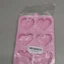 Heart Mold Silicone Jello Molds, 2 Pack Heart Shaped Chocolate Mold Valentine's Day Muffin Brownie Pan for Baking, Jelly Candy Mould for Hot Chocolate Bombs Ice Cube Candle Soap Making