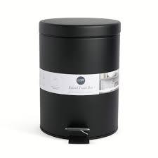 Core HOme Stainless 5L Wastecan Black