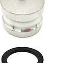 2PCS Aluminum Type DP Cam and Groove Fitting, Female Coupler x Female NPT, with 2PCS Camlock Gasket Fitting (2")